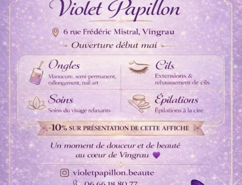 Prochainement à Vingrau, ouverture du salon Violet Papillon